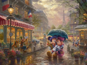  mickey kunst - Mickey and Minnie in Paris TK Disney